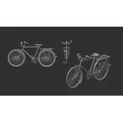 Bicycle classic - 3D print, 1/72 - Art Scale Kit 200-A72007