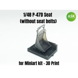 P-47D Seat (without seat belts), 1/48 - Art Scale Kit 200-A48011
