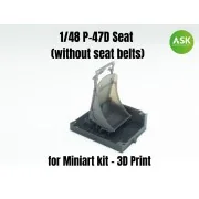 P-47D Seat (without seat belts), 1/48 - Art Scale Kit 200-A48011