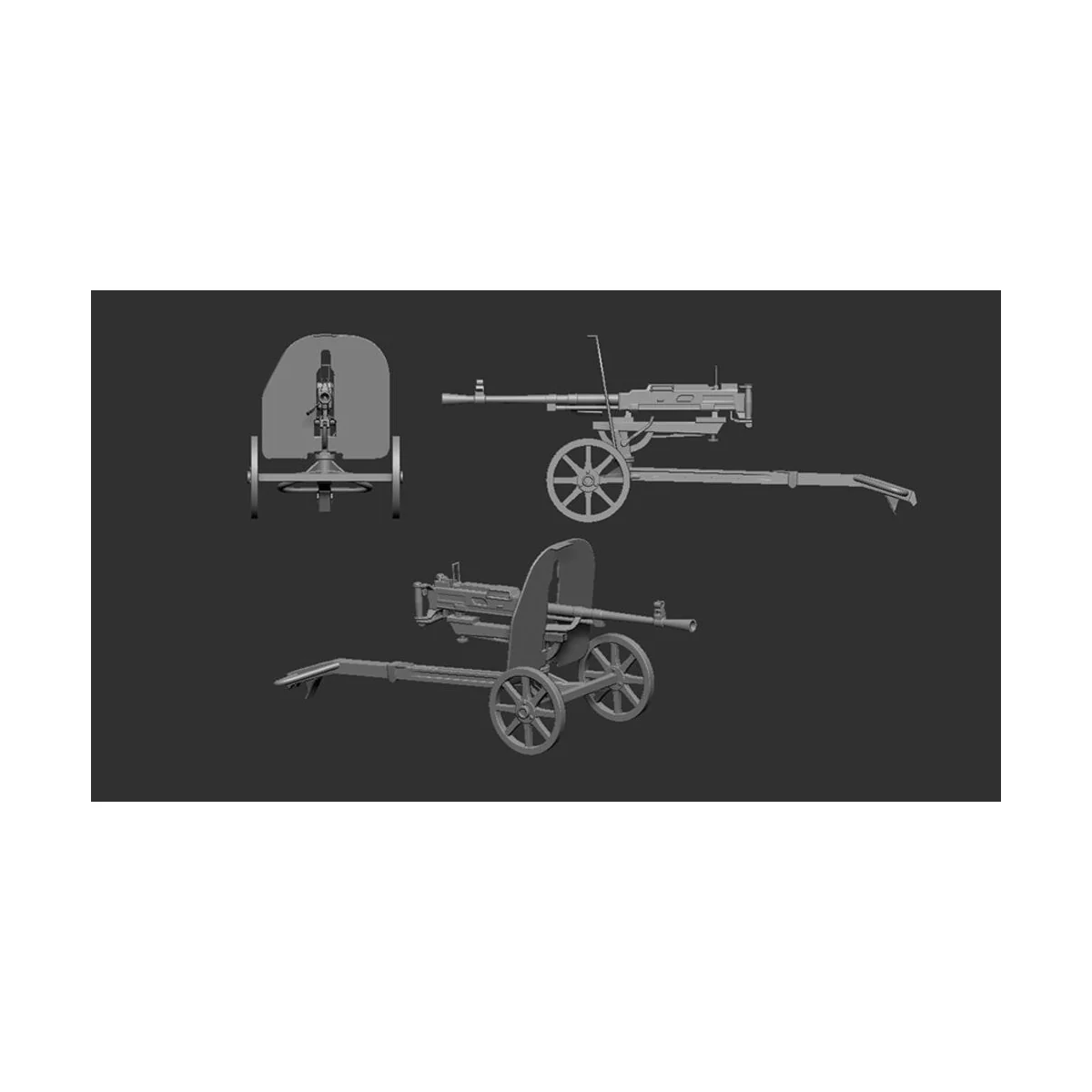 Goryunov SG-43 machine gun - Art Scale Kit 200-A72004