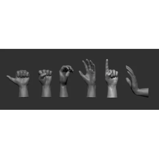 Hands - Ruce, 1/72 - Art Scale Kit 200-A72009