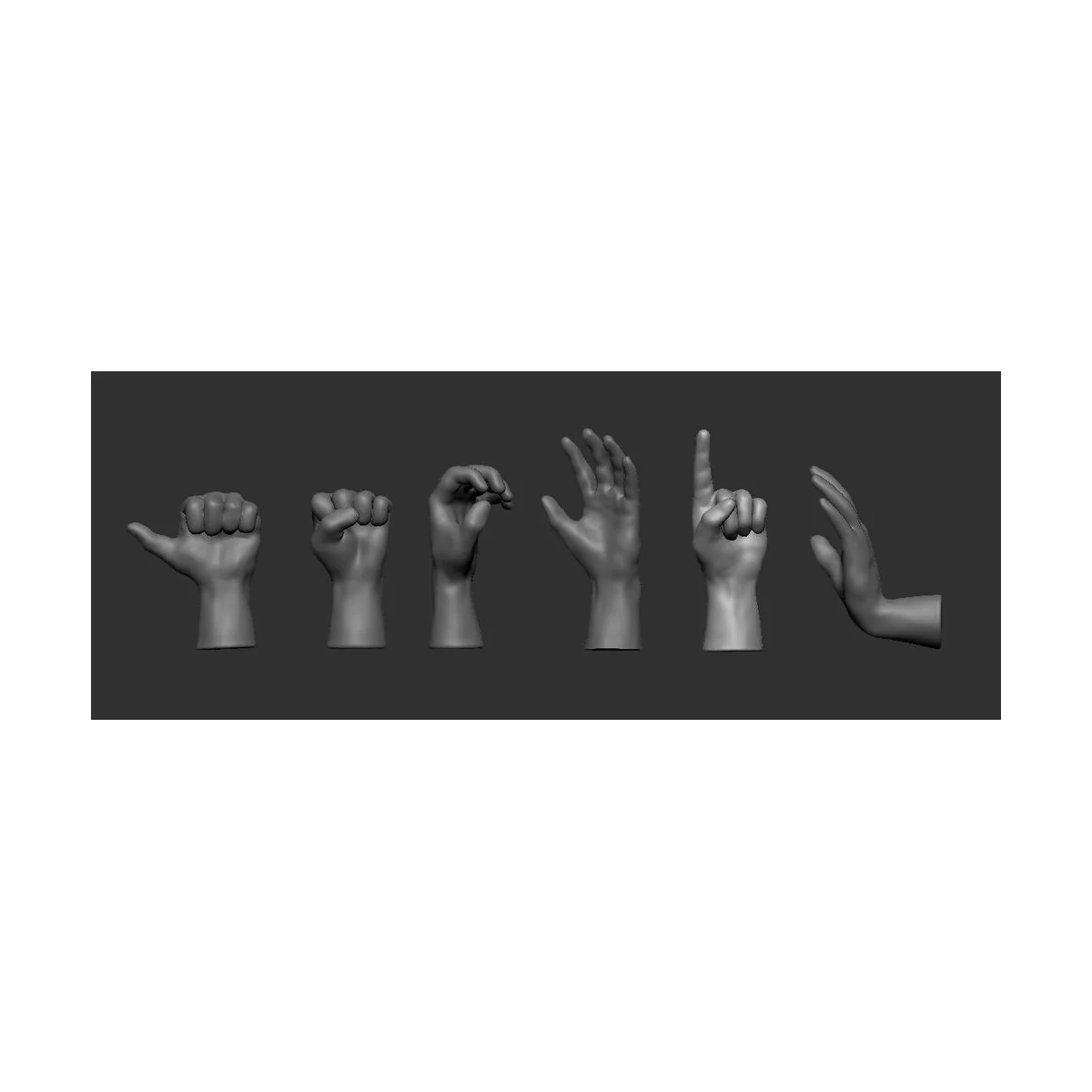 Hands - Ruce - Art Scale Kit 200-A72009