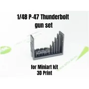 P-47 Thunderbolt gun set - Art Scale Kit 200-A48012