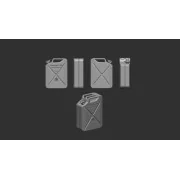 Jerry can 20 litre, German army WWII - Wehrmacht WWII - Art Scale K...