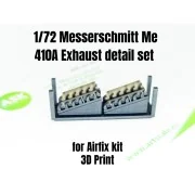 Messerschmitt Me 410A Exhaust detail set for Airfix, 1/72 - Art Sca...