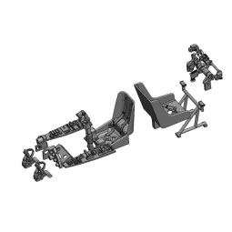 Messerschmitt Me 410A Cockpit detail set for Airfix, 1/72 - Art Sca...