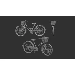 Women´s Bicycle classic - 3D print, 1/72 - Art Scale Kit 200-A72013