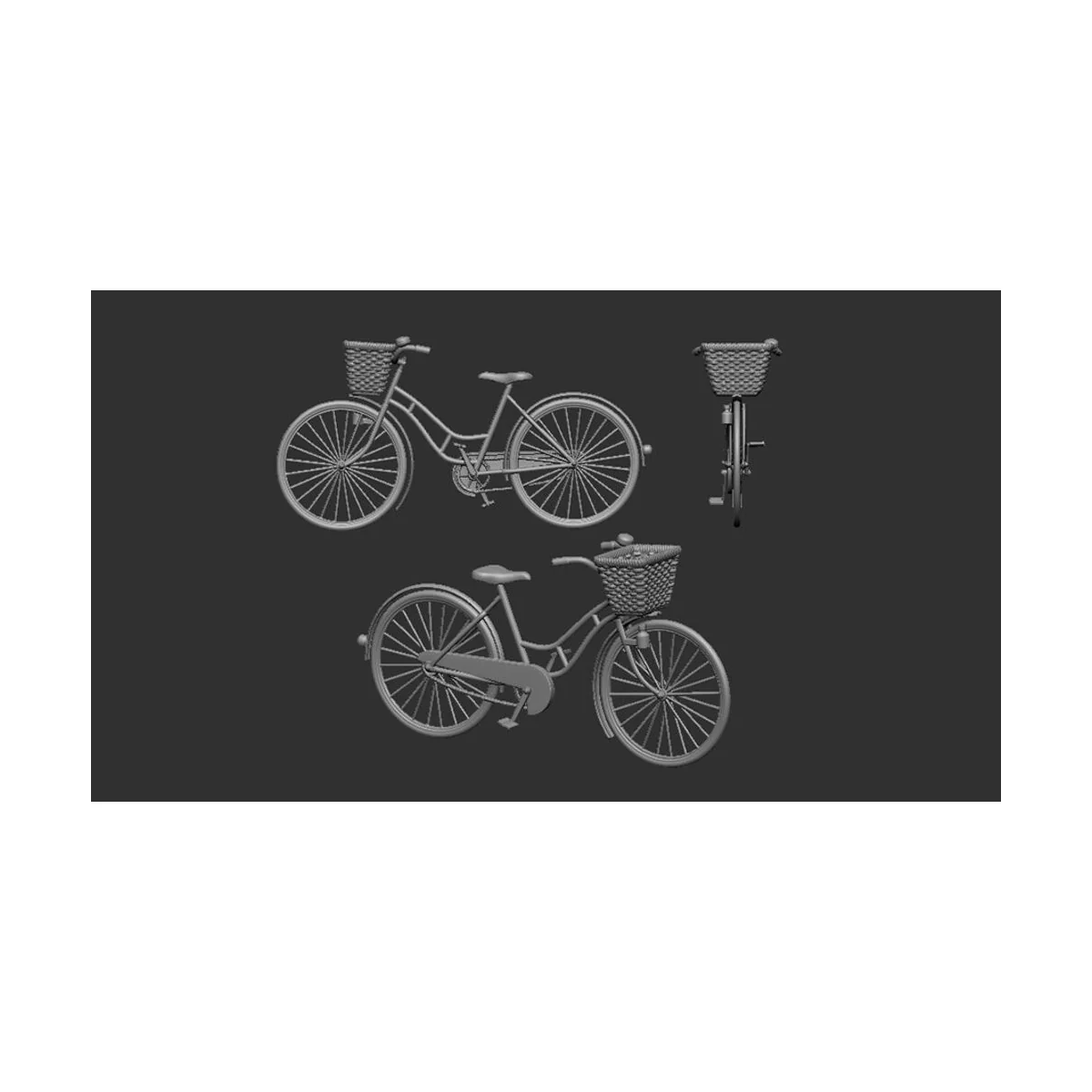 Women´s Bicycle classic - 3D print - Art Scale Kit 200-A72013