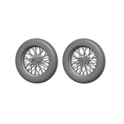 HD-WLA motorbicycle - Wheels and Cylinders detail set for Miniart, ...