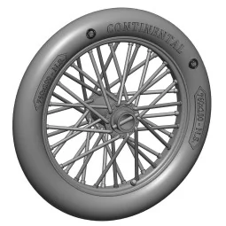 German 760x100 spoked wheels - 1 pair, 1/48 - Art Scale Kit 200-A48018