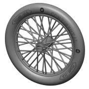 German 710x85 spoked wheels - 1 pair, 1/48 - Art Scale Kit 200-A48017 German 710x85 spoked wheels - 1 pair, 1/48 - Art Scale Kit 200-A48017