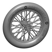 German 610x85 spoked wheels - 1 pair, 1/48 - Art Scale Kit 200-A48016 German 610x85 spoked wheels - 1 pair, 1/48 - Art Scale Kit 200-A48016