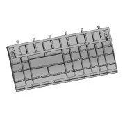 B-17 Bomb Bay Doors - 3D print detail set for HK Models, 1/48 - Art... B-17 Bomb Bay Doors - 3D print detail set for HK Models, 1/48 - Art...