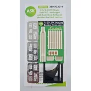 A-20J/K Havoc - Seat SET - early type with Textil Seat Belts and ph...