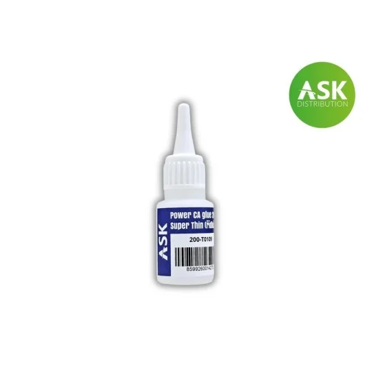 ASK Super Thin instant glue CA 20g - Art Scale Kit 200-T0109 ASK Super Thin instant glue CA 20g - Art Scale Kit 200-T0109