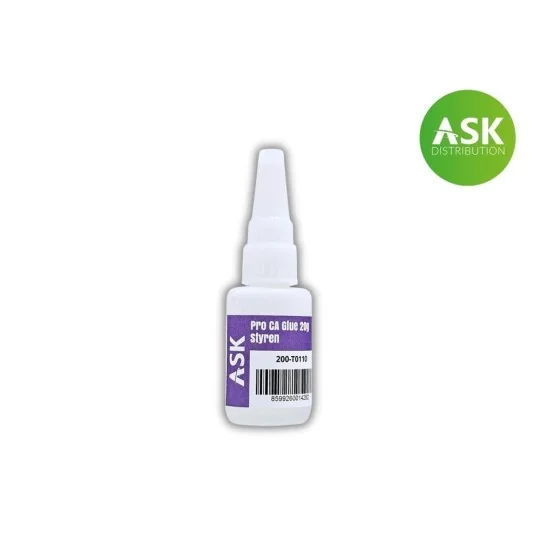 ASK Pro CA Glue Styren 20g - Art Scale Kit 200-T0110 ASK Pro CA Glue Styren 20g - Art Scale Kit 200-T0110