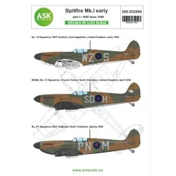 Spitfire Mk.I early part 3 - RAF 1939, 1/32 - Art Scale Kit 200-D32090
