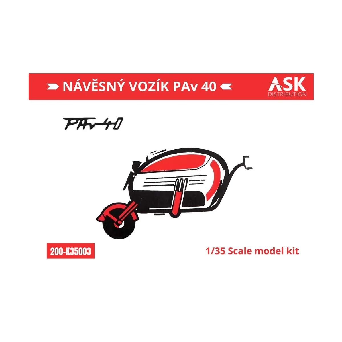 Náv?sný vozík PAv 40 (trailer) recommended for the Velorex kit - Ar...