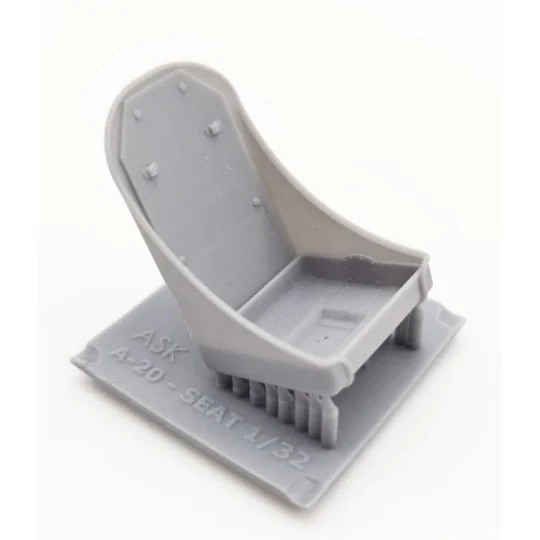 A-20J/K Havoc - Pilot seat, 3D print, without seat belts, 1/32 - Ar... A-20J/K Havoc - Pilot seat, 3D print, without seat belts, 1/32 - Ar...