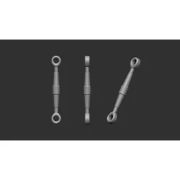 Turnbuckles 50 pc. - half and half 7, 5mm - 1, 1mm / 7, 0mm - 1, 0m...