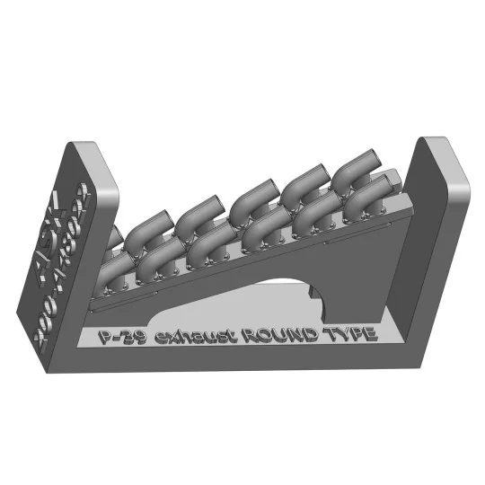 P-39Q Airacobra - round type exhaust for Arma Hobby, 1/48 - Art Sca... P-39Q Airacobra - round type exhaust for Arma Hobby, 1/48 - Art Sca...