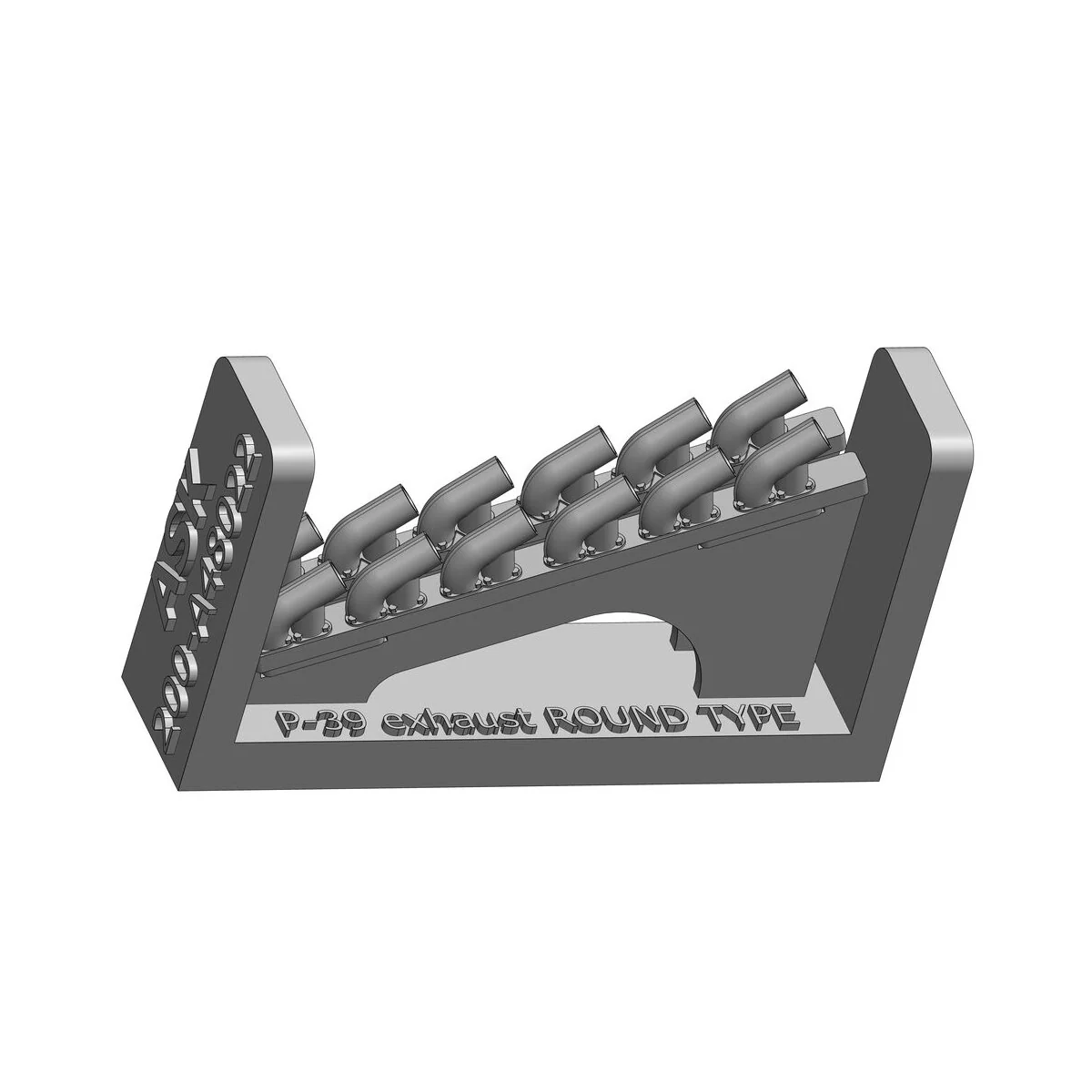 P-39Q Airacobra - round type exhaust for Arma Hobby, 1/48 - Art Sca... P-39Q Airacobra - round type exhaust for Arma Hobby, 1/48 - Art Sca...