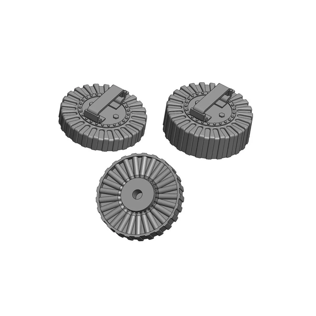 Lewis Mk.III Ammo magazines, two types 5 + 5 pc. - Art Scale Kit 20...