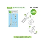 Spitfire seat belts - 3D printed decals by ASK, 1/48 - Art Scale Ki...