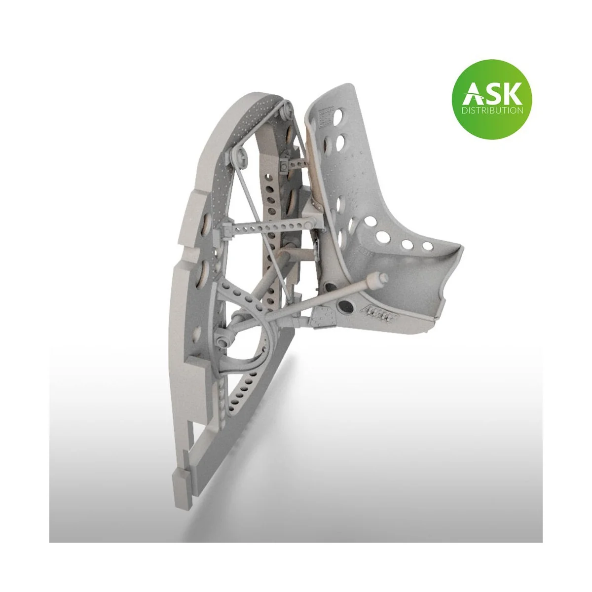 A6M Bulkhead with Seat in TOP position - 3D for Tamiya - Art Scale ...