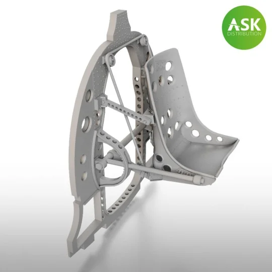 A6M Bulkhead with Seat in MIDDLE position - ASK 3D Print for Eduard...