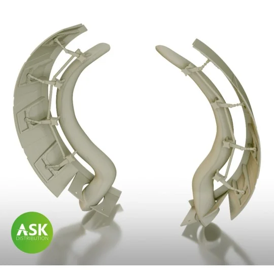 A6M2 Zero open engine cooling flaps with exhausts detail set - ASK ...