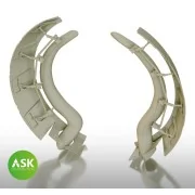 A6M2 Zero open engine cooling flaps with exhausts detail set - ASK ...