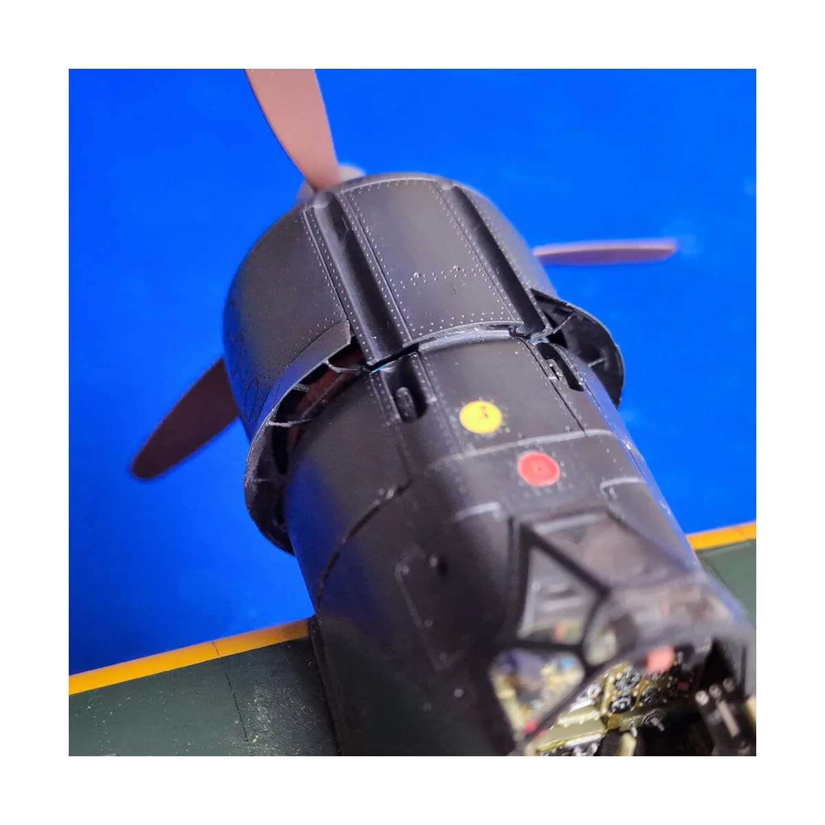 A6M2 Zero open engine cooling flaps with exhausts detail set - ASK ...