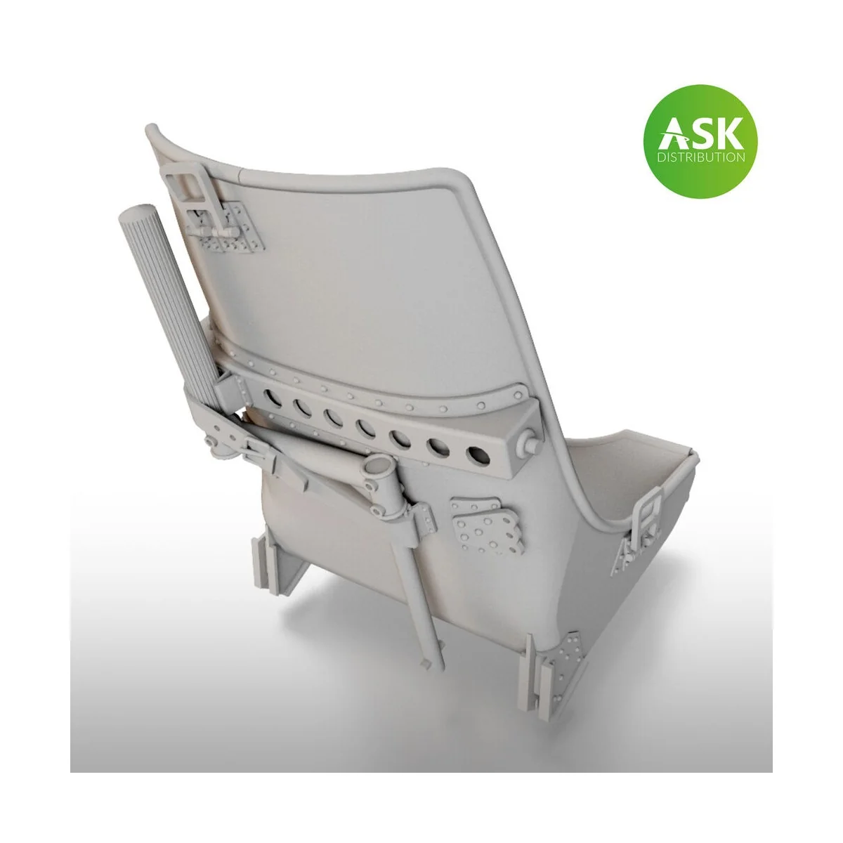 A5M Claude Seat with starting handle - 3D print, 1/32 - Art Scale K...