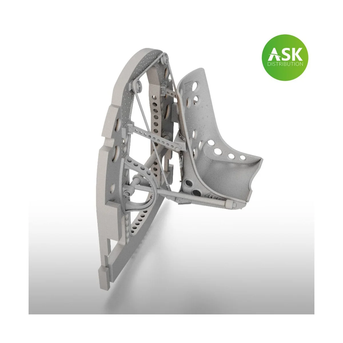 A6M Bulkhead with Seat in MIDDLE position - 3D for Tamiya, 1/32 - A...