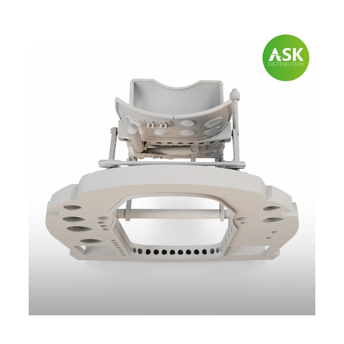 A6M Bulkhead with Seat in MIDDLE position - 3D for Tamiya - Art Sca...