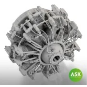 Nakajima Sakae 12 engine - ASK 3D Print for Eduard, 1/48 - Art Scal...