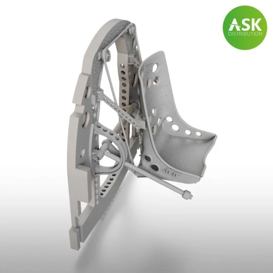 A6M Bulkhead with Seat in BOTTOM position - 3D for Tamiya - Art Sca...