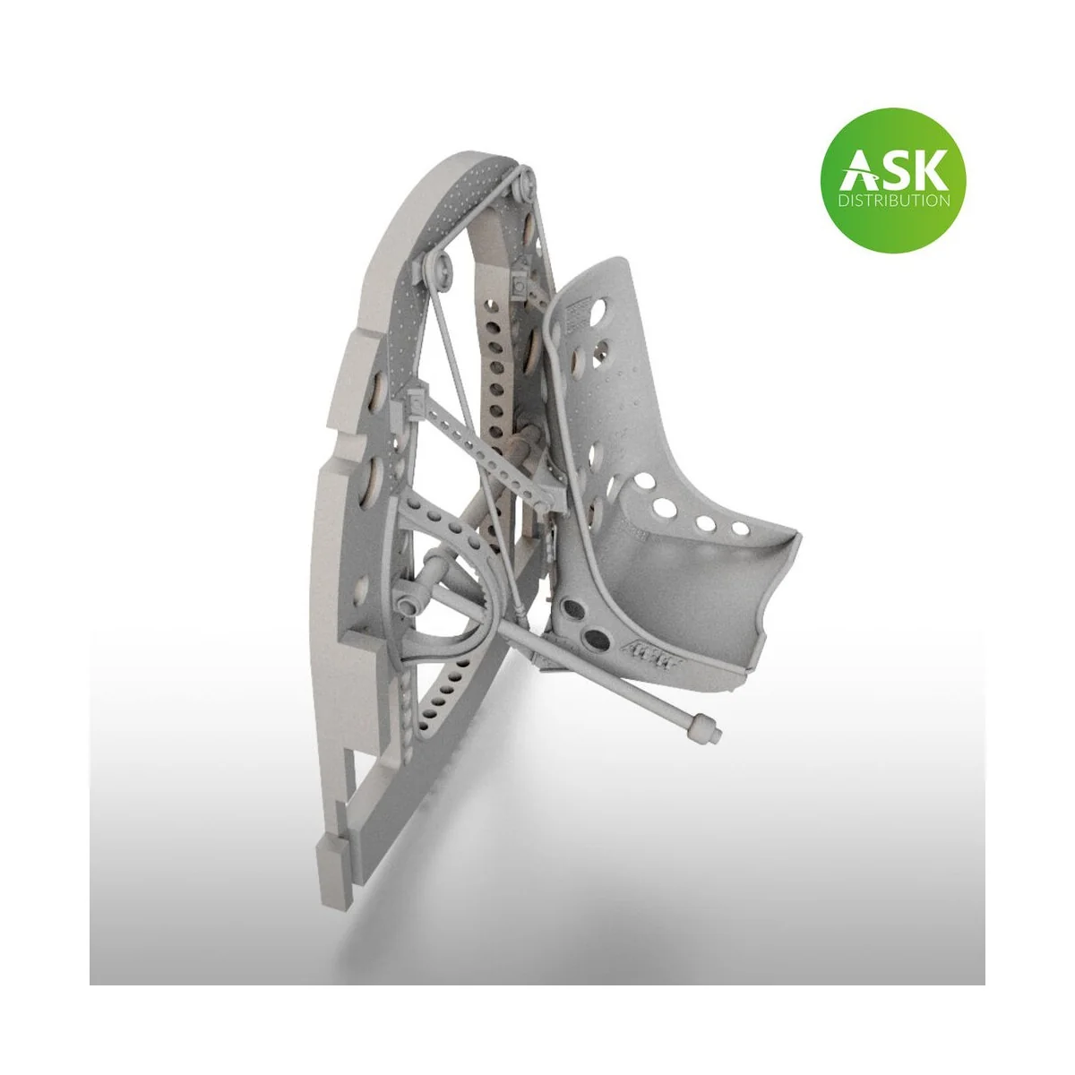 A6M Bulkhead with Seat in BOTTOM position - 3D for Tamiya, 1/32 - A...