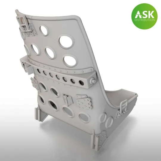 A6M Zero seat Early without starting handle - 3D print, 1/32 - Art ...