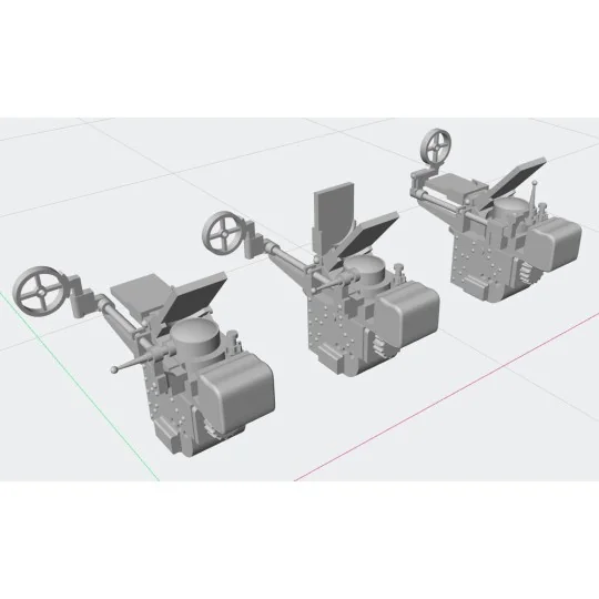 Gun Sight Type 98 - Japan WWII, 3 pc. in three different sight vari...