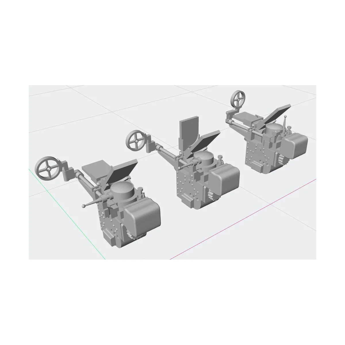 Gun Sight Type 98 - Japan WWII, 3 pc. in three different sight vari...