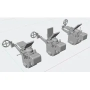 Gun Sight Type 98 - Japan WWII, 3 pc. in three different sight vari...