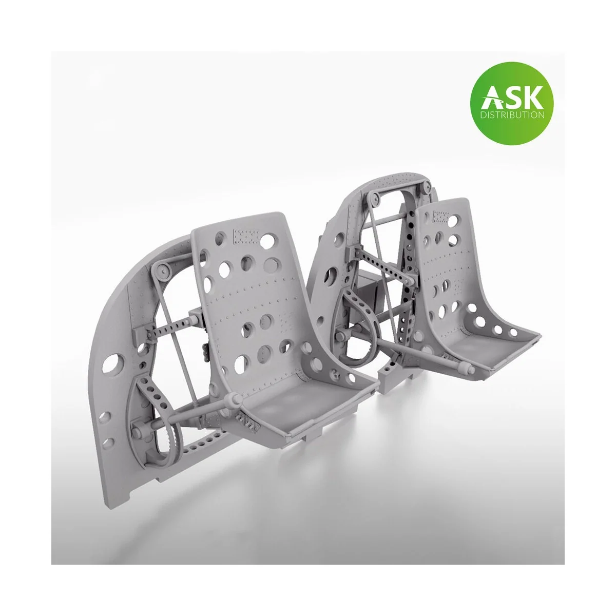 A6M2-K two Bulkheads with Seats set - ASK 3D Print for Eduard - Art...
