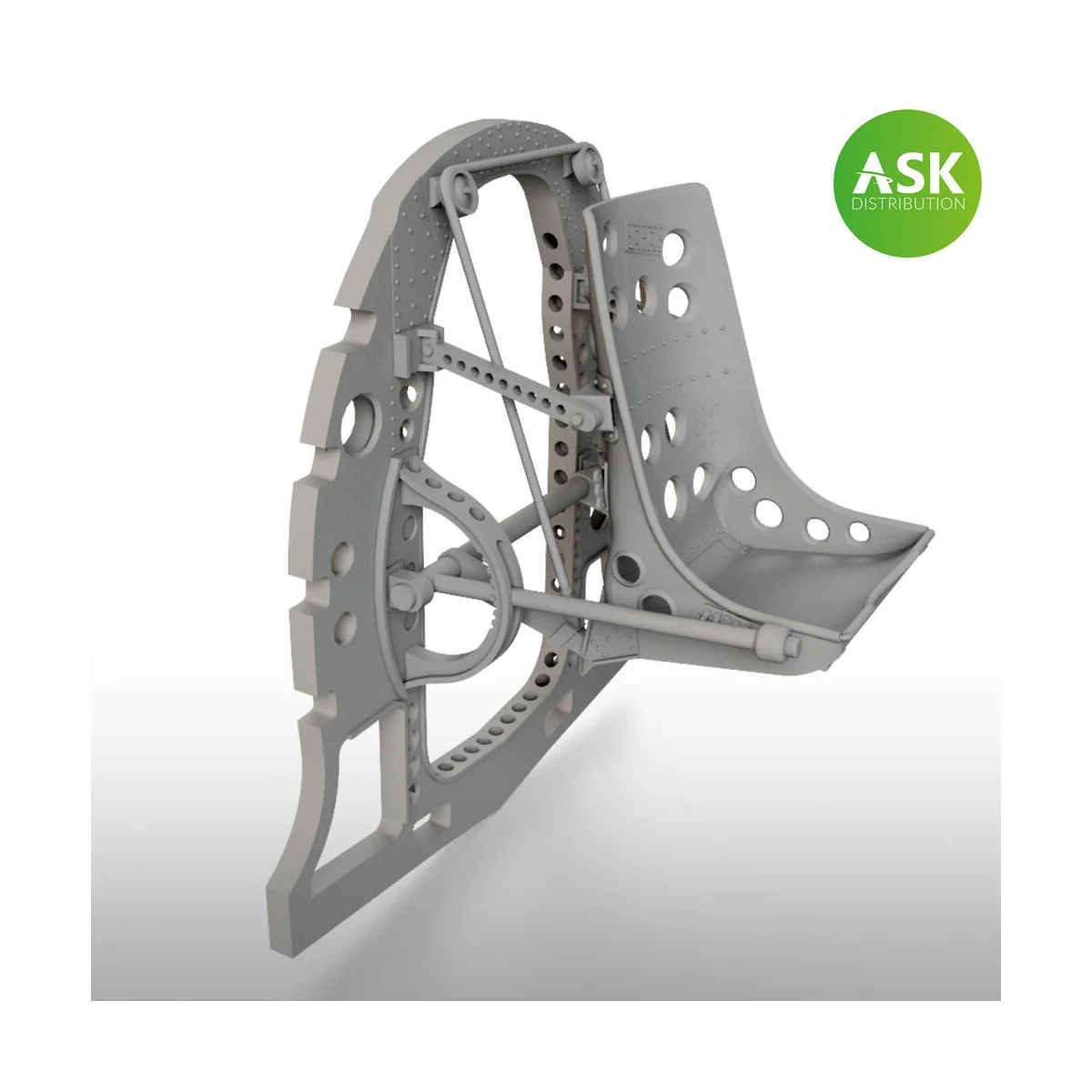 A6M Bulkhead with Seat in MIDDLE position - ASK 3D Print for Fine M... A6M Bulkhead with Seat in MIDDLE position - ASK 3D Print for Fine M...