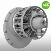 B-29 Superfortress - Wright R-3350-57, engine 1 pc. Catalog number ...