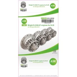 B-29 engine set - Wright R-3350-57, 4 pc. set, ASK 200-A48070, 1/48...