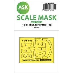 F-84F Thunderstreake one-sided express fit mask for Kinetic, 1/48 -...