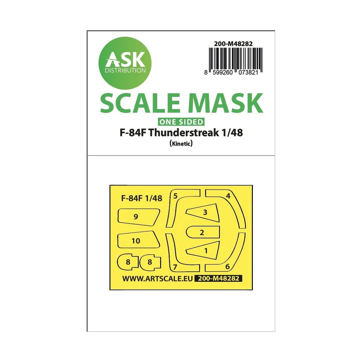 F-84F Thunderstreake one-sided express fit mask for Kinetic - Art S...