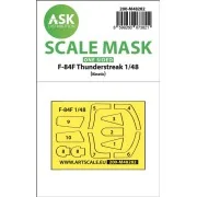 F-84F Thunderstreake one-sided express fit mask for Kinetic, 1/48 -...